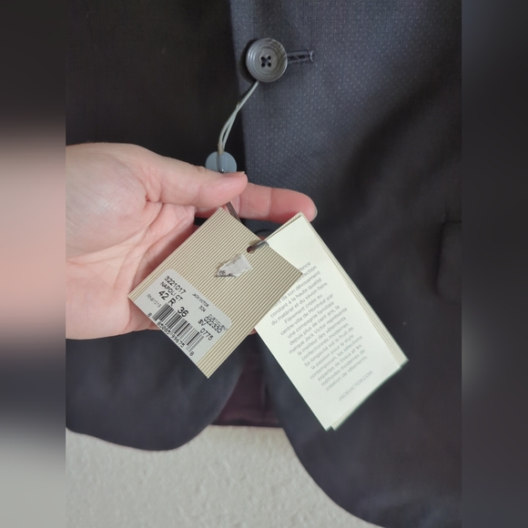 Jack Victor Super 100's  Napoli Black 100% Wool Blazer Sport Coat Jacket 42R - Picture 2 of 8